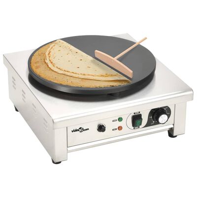 vidaXL Electric Crepe Maker with Pull-out Tray 40 cm 3000 W