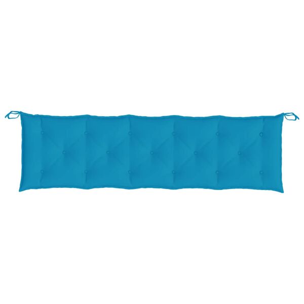 vidaXL Garden Bench Cushion Light Blue 180x50x7 cm Oxford Fabric
