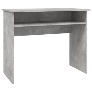 vidaXL Desk | Concrete grey | Engineered wood | Compact | Desk | Rectangular