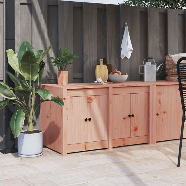 vidaXL Outdoor Kitchen Cabinet MEPPEL 106x55x64 cm Solid Wood Douglas