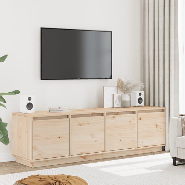 vidaXL TV Cabinet 156x37x45 cm Solid Wood Pine