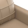vidaXL 3-Seater Sofa Cappuccino 180 cm Faux Leather