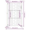 vidaXL Garden Gate Anthracite 100x150 cm Steel Square Design