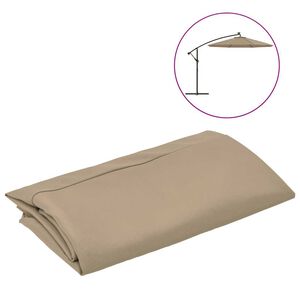 vidaXL Replacement Fabric | Taupe | 100% polyester | 300 cm diameter