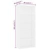 vidaXL 5-Tier Book Cabinet White 80x30x189 cm Engineered Wood