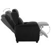 vidaXL Recliner Chair Black Fabric