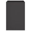 vidaXL Planter Black 52x48x75 cm Steel