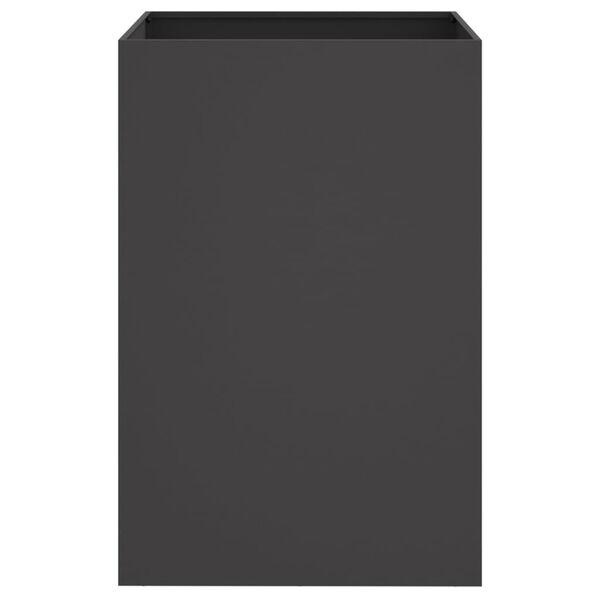vidaXL Planter Black 52x48x75 cm Steel