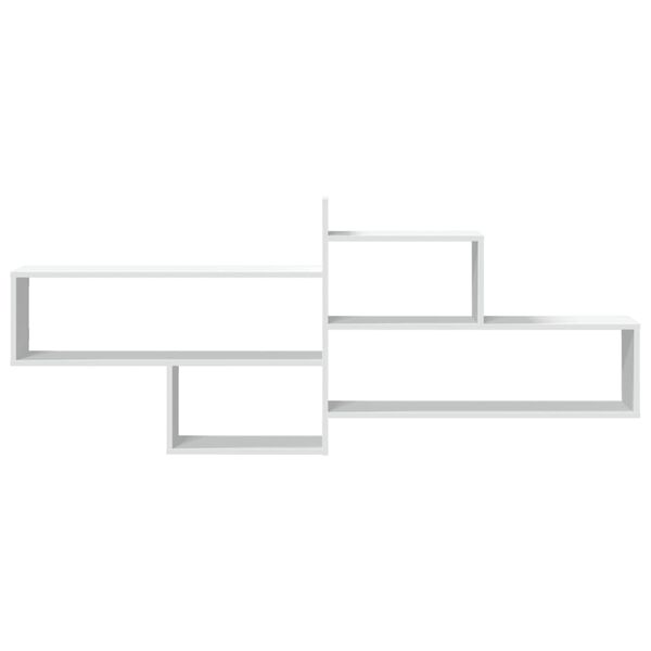 vidaXL Wall Shelf White 167.5x18x68 cm Engineered Wood