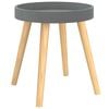 vidaXL Side Table Grey 38x38x40 cm Engineered Wood&Solid Wood Pine