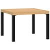 vidaXL Garden Coffee Table Black 55x55x39,5 cm Powder-coated Steel