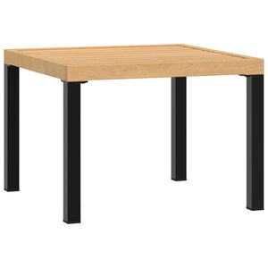 vidaXL Garden Coffee Table Black 55x55x39,5 cm Powder-coated Steel