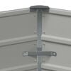 vidaXL Planter Light Grey 129 x 129 x 45 cm Steel