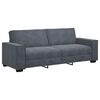 vidaXL 2 Piece Sofa Set with Cushions Dark Grey Velvet
