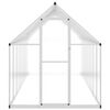 vidaXL Greenhouse with Base Frame Silver 445x169x195 cm Aluminium
