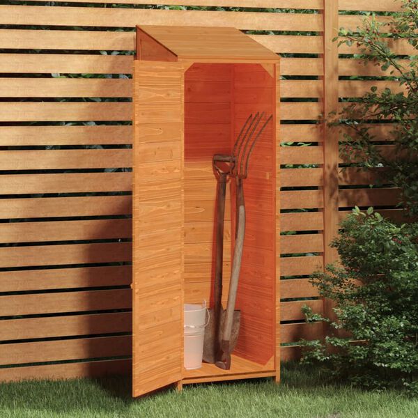 vidaXL Garden Shed Brown 55x52x174.5 cm Solid Wood Fir