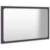 vidaXL Bathroom Mirror Grey 60x1.5x37 cm Engineered Wood