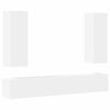 vidaXL 5 Piece TV Cabinet Set White Engineered Wood