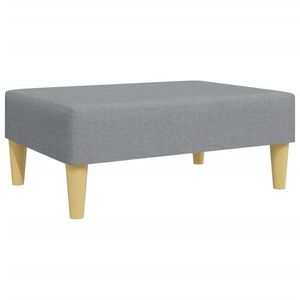 vidaXL Footstool Light Grey 77x55x31 cm Fabric