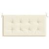 vidaXL Garden Bench Cushion Cream 100x50x4 cm Oxford Fabric