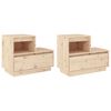 vidaXL Bedside Cabinets 2 pcs 60x34x51 cm Solid Wood Pine