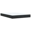 vidaXL Box Spring Bed with Mattress Black Double Faux Leather