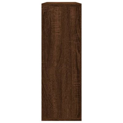 vidaXL Wall Shelf Brown Oak 104x20x58.5 cm Engineered Wood