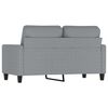 vidaXL 2-Seater Sofa Light Grey 120 cm Fabric