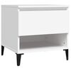 vidaXL Side Table White 50x46x50 cm Engineered Wood