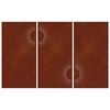 vidaXL Garden Wall Decorations 3 pcs 105x55 cm Corten Steel Sun Design