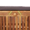 vidaXL Garden Storage Bench with Cushion 126 cm Solid Wood Acacia