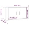 vidaXL Wall-mounted TV Cabinets 3 pcs White 80x34.5x40 cm