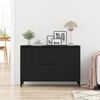 vidaXL Sideboard Black Oak 104 x 35 x 70 cm Engineered Wood