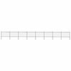 vidaXL Garden Fence with Spear Top Steel 1339x120 cm Black