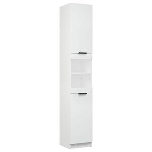 vidaXL Bathroom Cabinet White 32x34x188,5 cm Engineered Wood