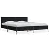 vidaXL Bed Frame without Mattress Black 180x200 cm