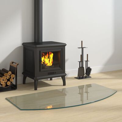 vidaXL Fireplace Glass Plate 100x50 cm