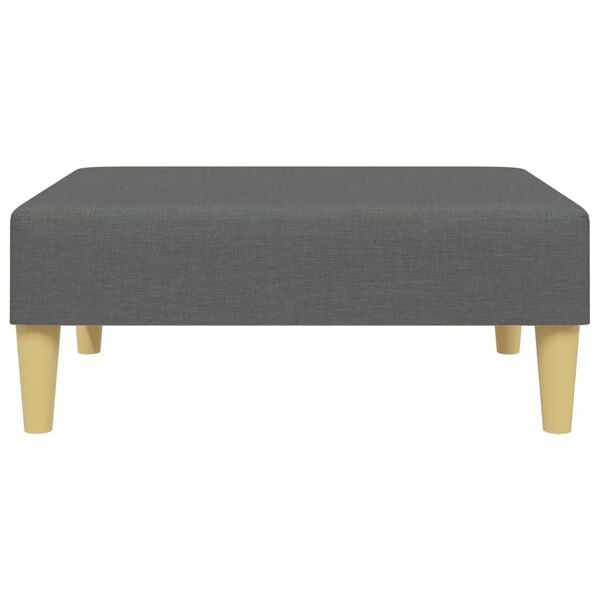 vidaXL Footstool Dark Grey 77x55x31 cm Fabric