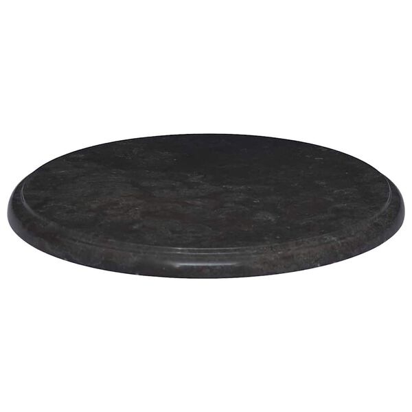 vidaXL Table Top Black &Oslash;40x2.5 cm Marble