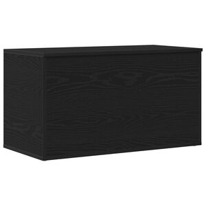 vidaXL Storage Box Black Oak 84 x 42 x 46 cm Engineered Wood
