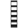 vidaXL Book Cabinet/Room Divider Black 40x30x166 cm