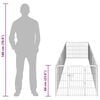 vidaXL Dog Playpen 8 Panels Steel 80x60 cm Black