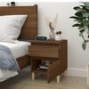 vidaXL Bedside Cabinet Brown Oak 40x35x50 cm