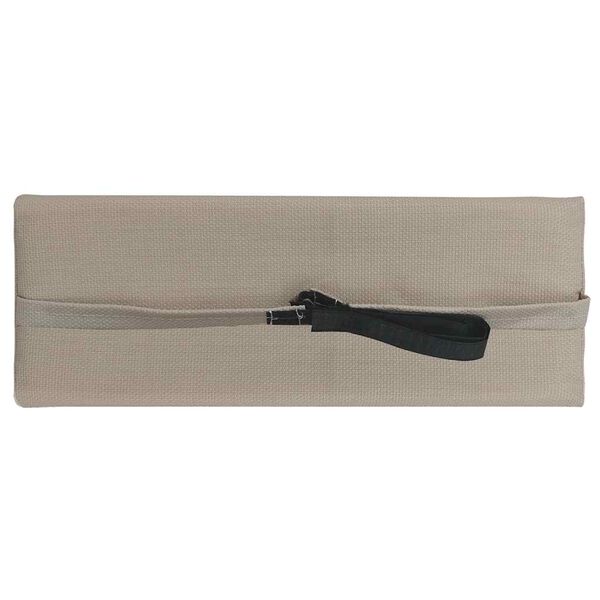 vidaXL Deck Chair Headrest Taupe 40x7.5x15 cm Textilene