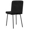 vidaXL Dining Chairs 6 pcs Black Velvet