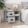 vidaXL Bedside Cabinet Grey Sonoma 60x35.5x45 cm