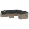 vidaXL Patio Sofa Set 10-Seaters Grey