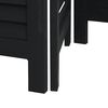 vidaXL Room Divider&nbsp;5 Panels Black Solid Wood Paulownia
