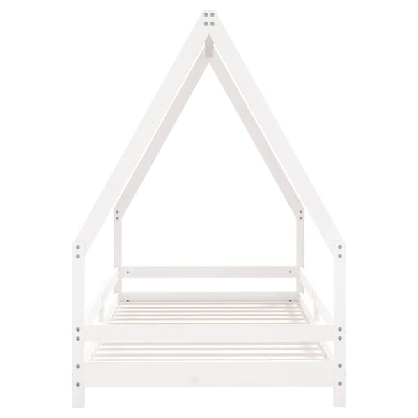 vidaXL Kids Bed Frame White 90x190 cm Solid Wood Pine
