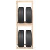 vidaXL Tire Rack 63x40x180 cm Solid Wood Pine